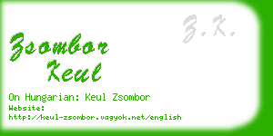 zsombor keul business card